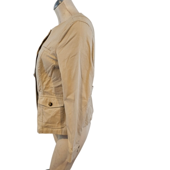 Talbots Size 8P Khaki Blazer Jacket - Picture 4 of 9